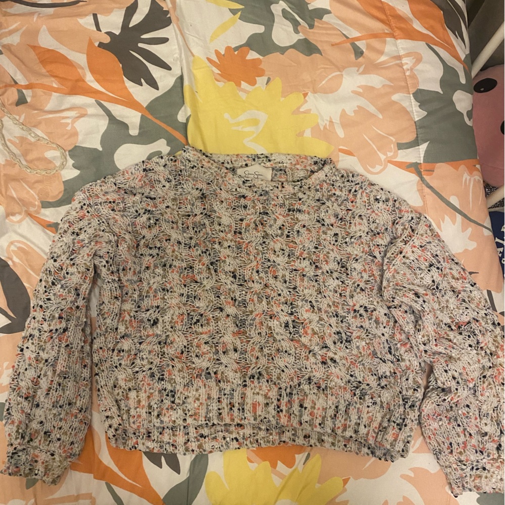 Multicolor knit sweater